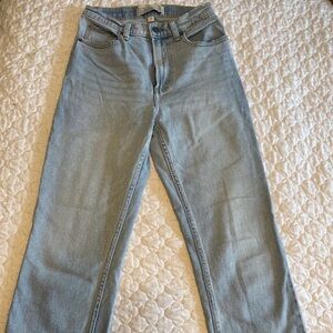 Abercrombie and Fitch Ankle Straight Ultra High Rise Curve Love Jeans